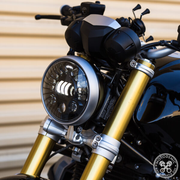Second image of Kendmoto Headlamp Projector LED - BMW R Nine T | Harley Davidson 7 inch