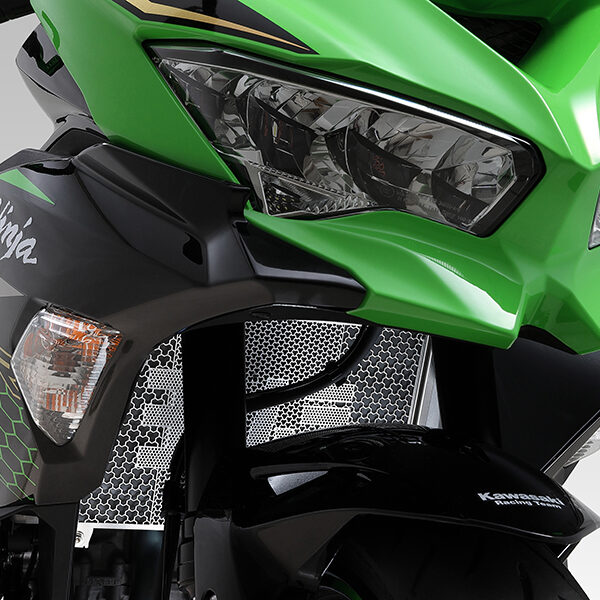 Second image of Yoshimura Radiator Core Protector Guard, Black Oxide - Kawasaki ZX-25R