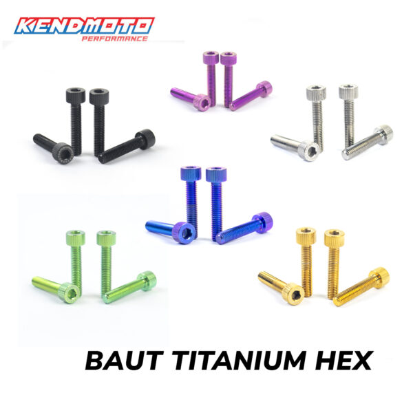 Kendmoto Baut Titanium - HEX