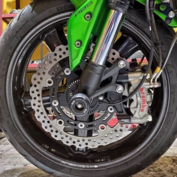 Second image of Brembo Front Brake Radial Calipers Monobloc Set GP4-RS 108mm, Grey Red Logo