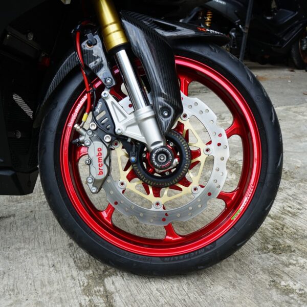 Second image of Brembo P4.30/34 Front Brake Caliper Right Only 40mm, Gray Red Logo