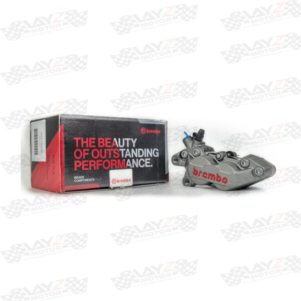 Brembo P4.30/34 Front Brake Caliper Left Only 40mm, Gray Red Logo