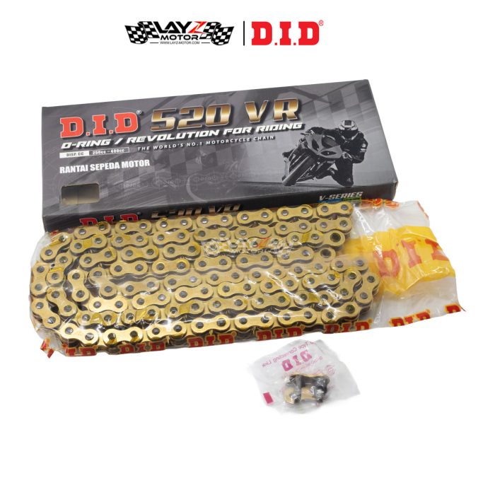 DID Chain VR 520-120L Rantai Sepeda Motor O-Ring