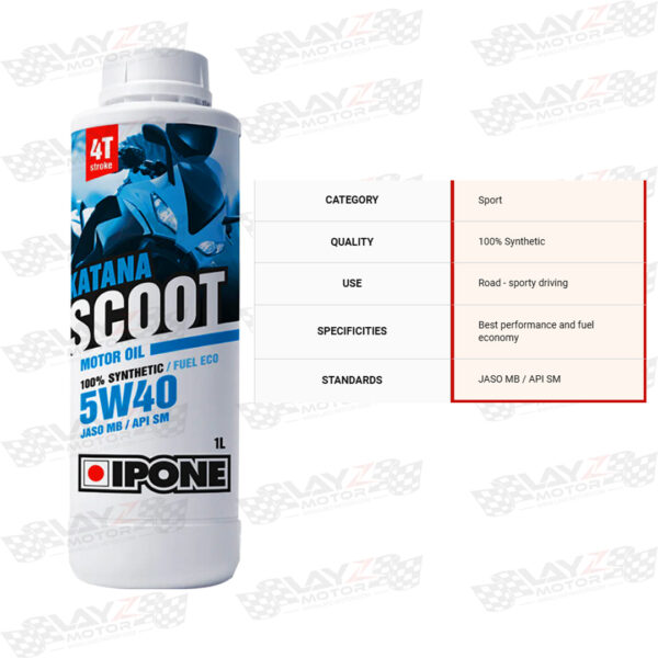 Second image of Ipone Katana Scoot 5W-40, 1 Liter
