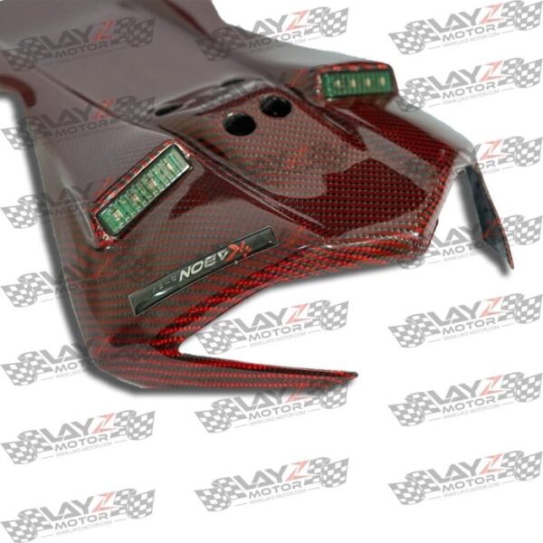 Kabon Undertail Carbon Red Twill - Kawasaki Ninja 250 | 400 2018-2024