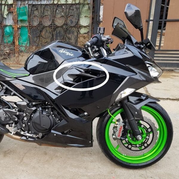 Second image of Kabon Side Airflow Carbon - Kawasaki Ninja 250 | 400 2018-2024