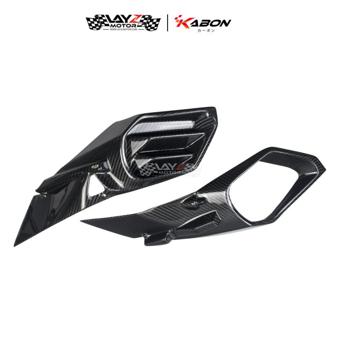 Kabon X Dry Carbon Air Intake Cover - KAWASAKI H2