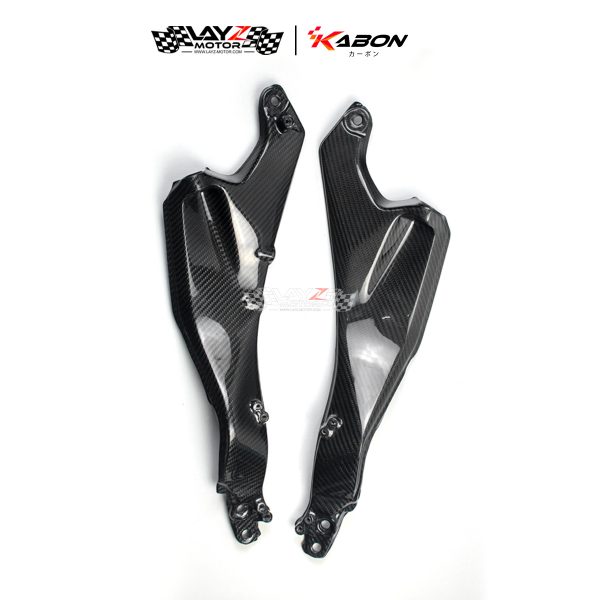 Kabon X Dry Carbon Seat Side Subframe Panel - Kawasaki H2