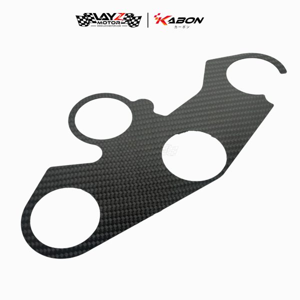 Second image of Kabon X Dry Carbon Triple Clamp Cover - Kawasaki ZX10R 2016-2020
