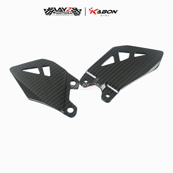 Kabon X Dry Carbon Heel Plate - Kawasaki ZX10R 2011-2025