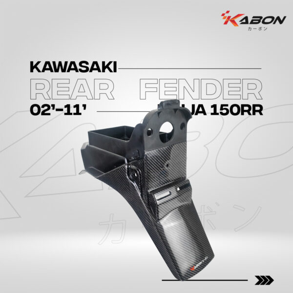 Kabon Rear Fender Spakbor Belakang Part Original Carbon - Kawasaki Ninja 150RR