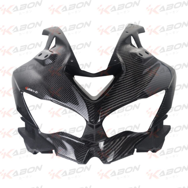 Second image of Kabon Front Headlamp Cover W/ Original Part Carbon - Kawasaki ZX25R | ZX4RR