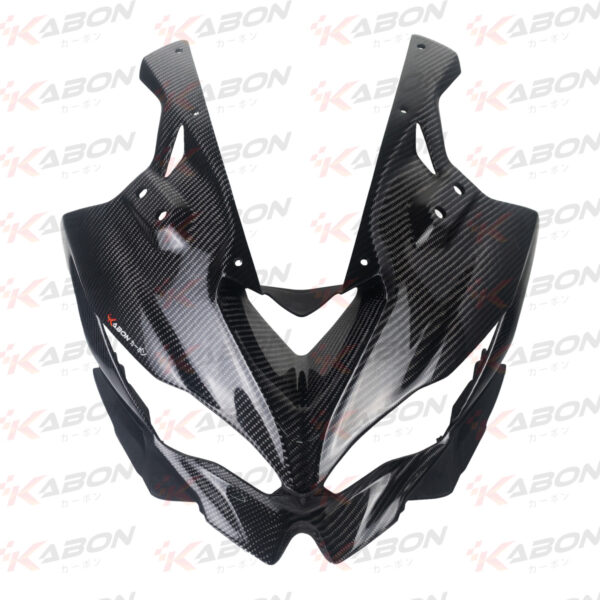 Kabon Front Headlamp Cover W/ Original Part Carbon - Kawasaki ZX25R | ZX4RR