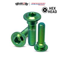 KENDMOTO_BAUT TITANIUM DISK M8X30 Green
