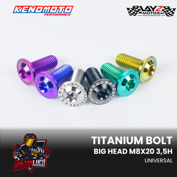 Kendmoto Baut Titanium “Big Head” – M8 3,5H