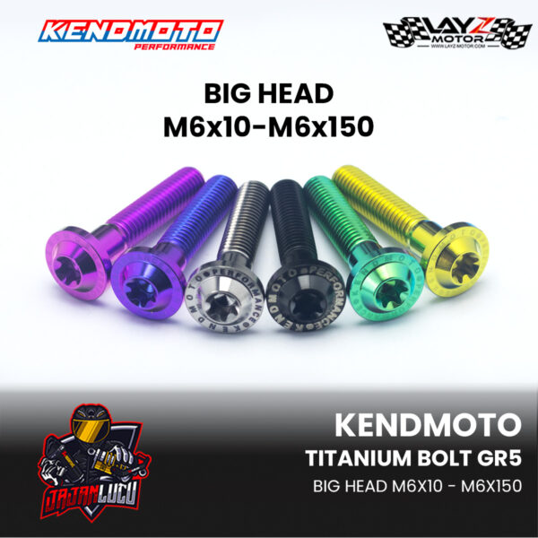 Kendmoto Baut Titanium “Big Head” – M6
