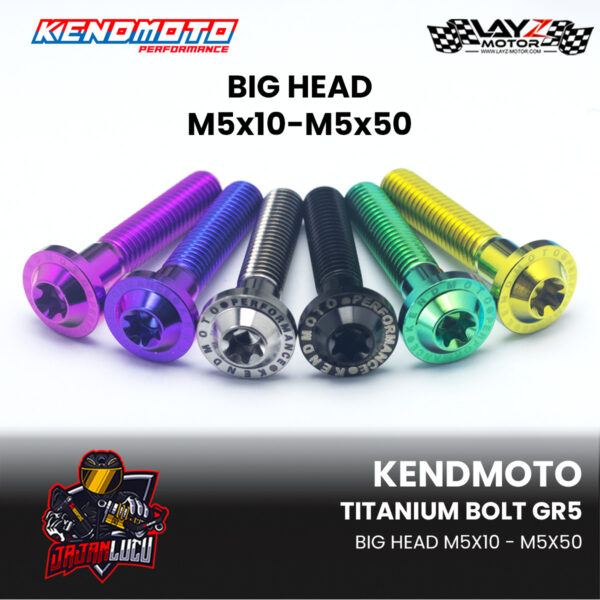 Kendmoto Baut Titanium "Big Head" - M5