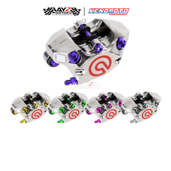 KENDMOTO Titanium Baut Set Untuk Kaliper Brembo P2.34 Supersport Nickel Finish