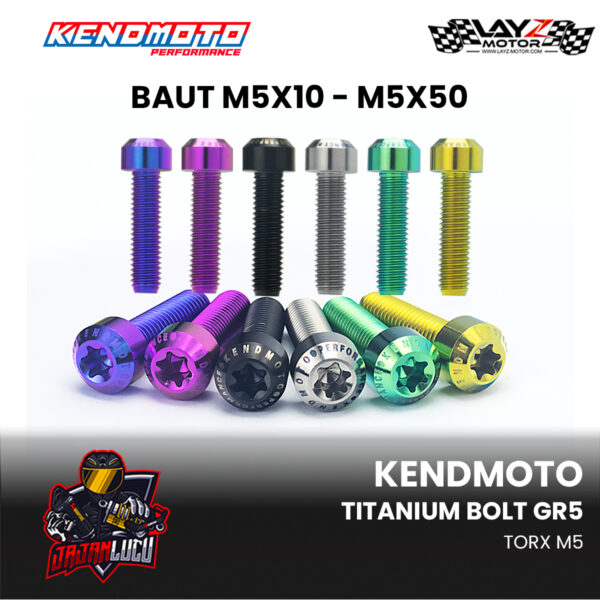 Kendmoto Baut Titanium - Torx M5