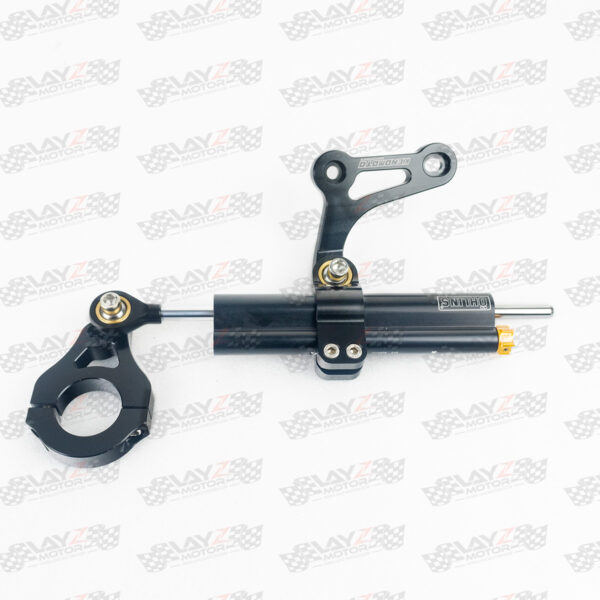 Second image of Ohlins Steering Damper Universal, Stroke 63mm + Kendmoto Mounting Kit - Yamaha Xmax 250