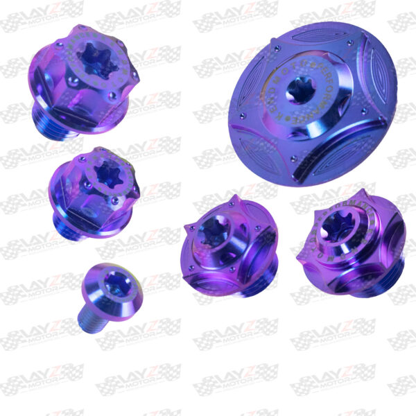 Second image of Kendmoto Oil Cap Set Titanium Yamaha XMAX 250 isi 6