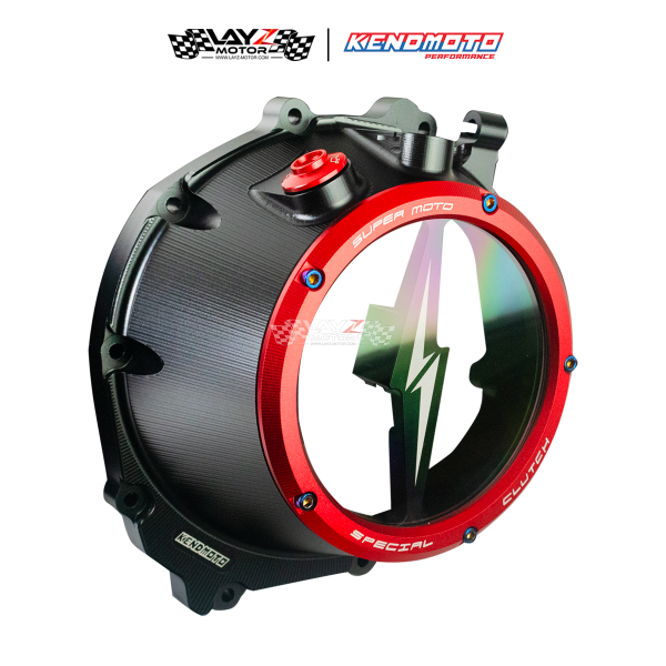 Second image of Kendmoto Racing Clear Clutch Cover - Kawasaki Z1000 2016-2024