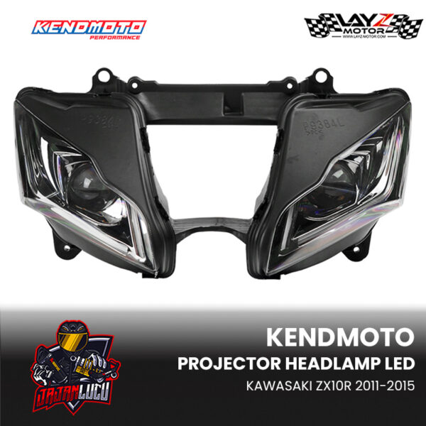 Second image of Kendmoto Headlamp Projector LED - Kawasaki ZX-10 2011-2015