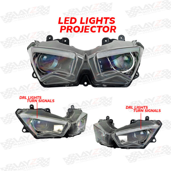 Kendmoto Headlamp Projector LED - Kawasaki ZX-25R | ZX-4R | ZX-6R 2019+ | Ninja 250/400