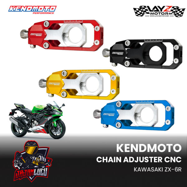 Kendmoto Chain Adjuster - Kawasaki ZX-6R 2011-2024