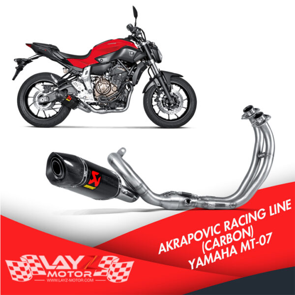 Second image of AKRAPOVIC Yamaha MT07 Racing line Carbon Full System