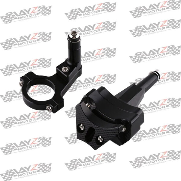 Second image of Ohlins Steering Damper Universal, Stroke 63mm + Kendmoto Steering Damper Mounting Kit - Kawasaki Ninja 250 2018+