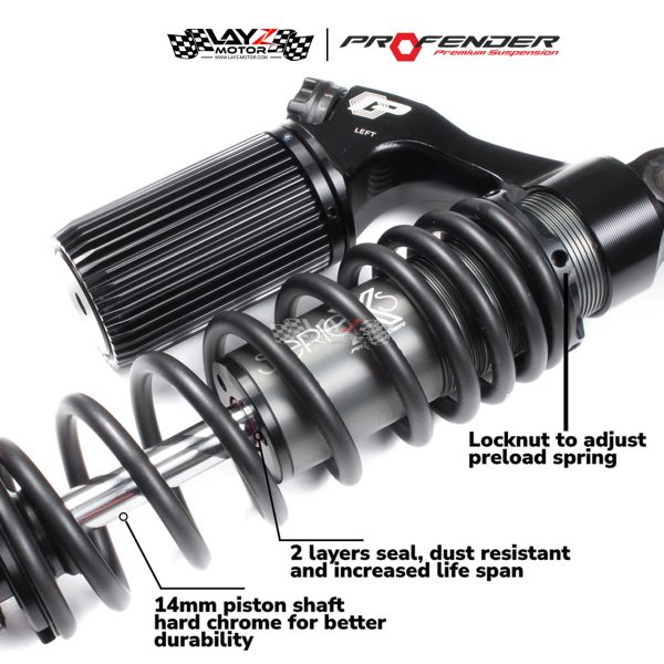 Second image of PROFENDER Yamaha Aerox 155 Series X Shockbreaker Belakang