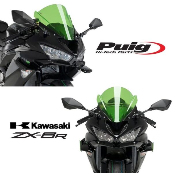 Puig Downforce Spoilers - Kawasaki ZX6R 2018-2023
