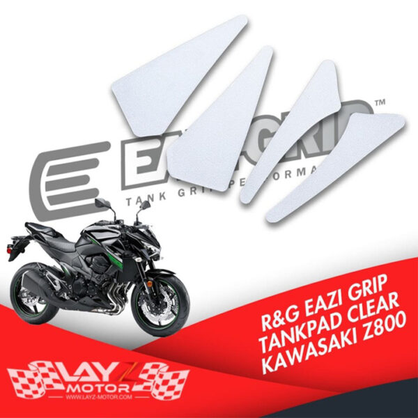 R&G Eazi Grip Side Tankpads, Clear - Kawasaki Z800