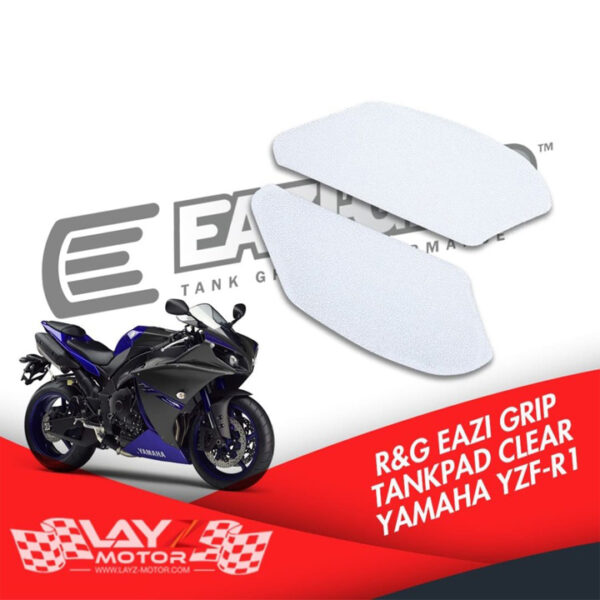 R&G Eazi Grip Side Tankpads, Clear - Yamaha R1 2009-2014