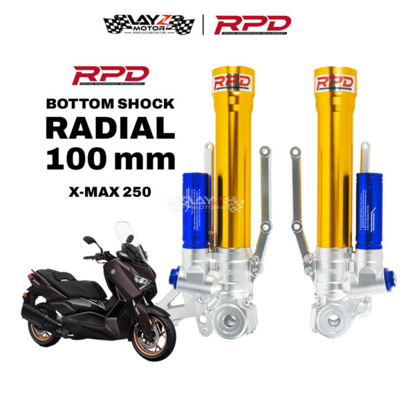 RPD Bottom Shock Radial 100mm - Yamaha XMAX 250