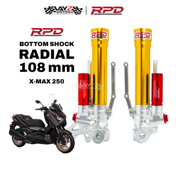 RPD Bottom Shock Radial 108mm - Yamaha XMAX 250