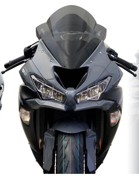 Second image of Zero Gravity Racing Double Bubble Series Windscreen, Light Smoke - Kawasaki ZX-6R 2019-2023