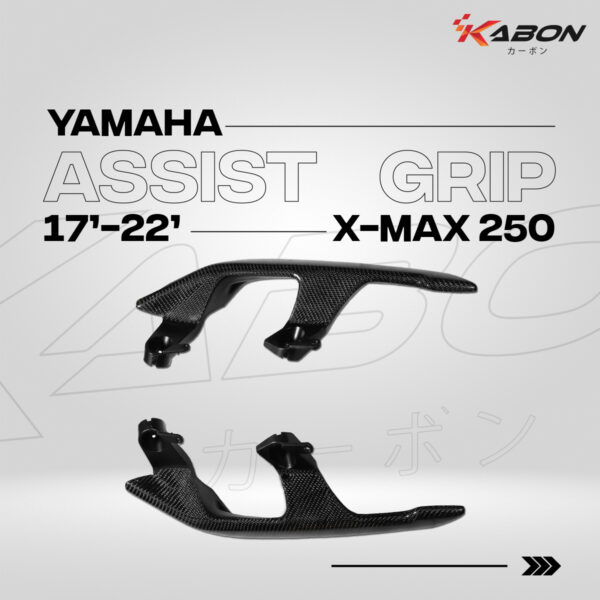 Kabon Assist Grip w/ Part Original Carbon - Yamaha Xmax 250 2017-2022
