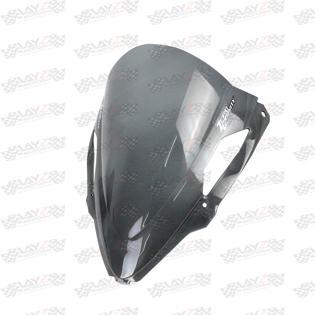 シーフ Installed Zerogravity Double Bubble Windhshield on Kawasaki