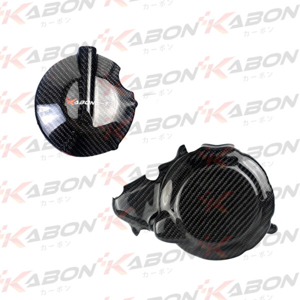Kabon Engine Cover Set Half Carbon - Kawasaki ZX25R | ZX4R