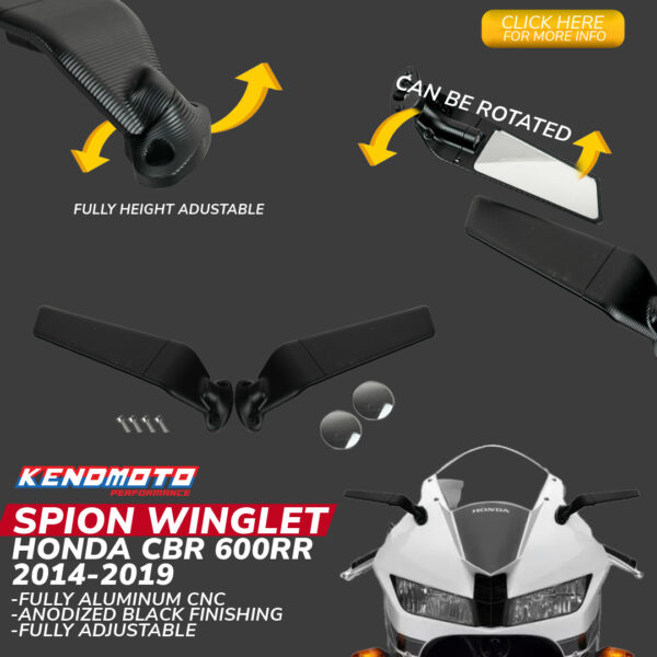 Kendmoto Spion Mirror Winglet - Honda CBR 600RR 13'-18'