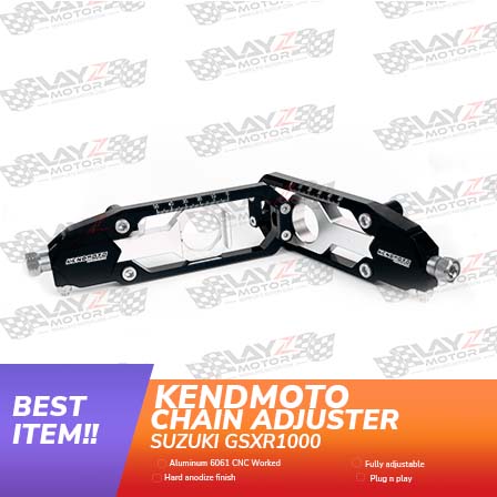 Kendmoto Chain Adjuster - Suzuki GSXR1000 2009-2016