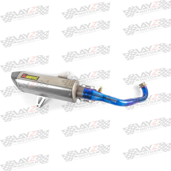KENDMOTO Header Titanium Blue - Yamaha XMAX 250 (Akrapovic)