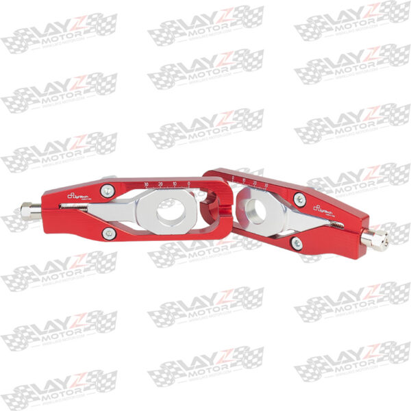 Second image of Lightech Chain Adjuster Kit Red - Kawasaki Z900