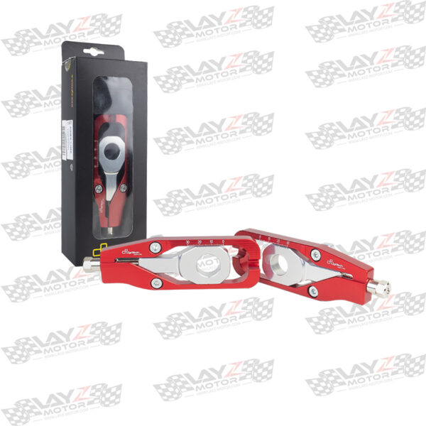 Lightech Chain Adjuster Kit Red - Kawasaki Z900