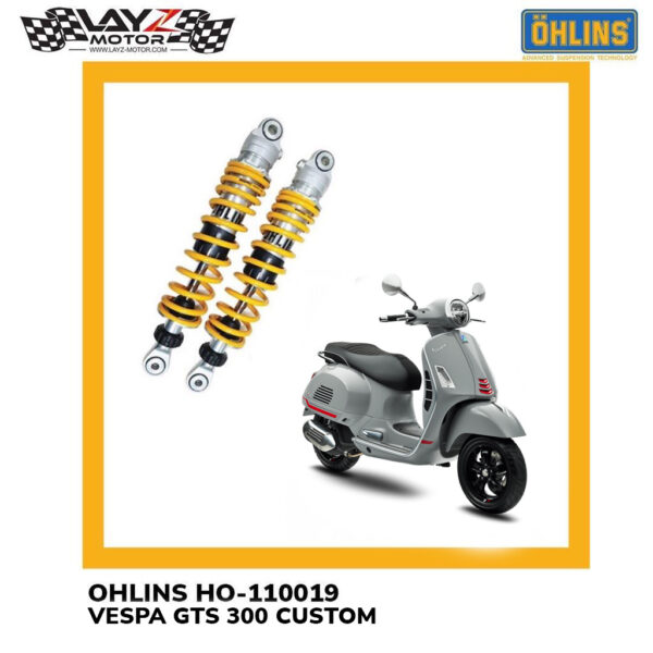 Ohlins HO-110019 Rear Shock Absorber - Honda Wave 110i | Vespa GTS 300 Custom