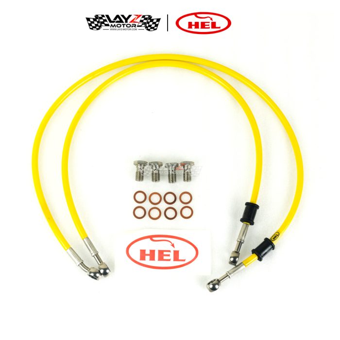 HEL Selang Rem Set Stainless Steel - Kawasaki Ninja 250 Fi 2013-2017 Non ABS