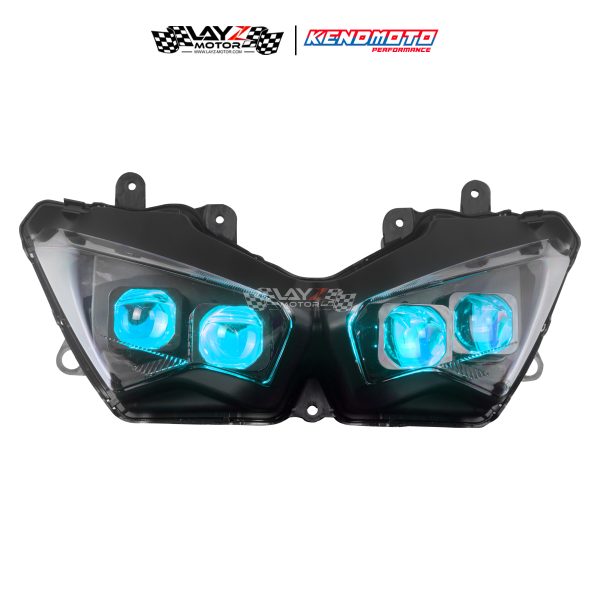 Second image of Kendmoto Headlamp Projector LED V3 - Kawasaki ZX25R | ZX4RR | ZX6R | Ninja 250 | Ninja 650