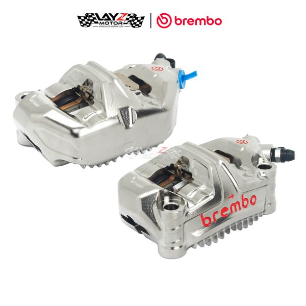 Brembo GP4-MS CNC P4 32/32 Front Brake Radial Caliper 100mm, Nickel Finish